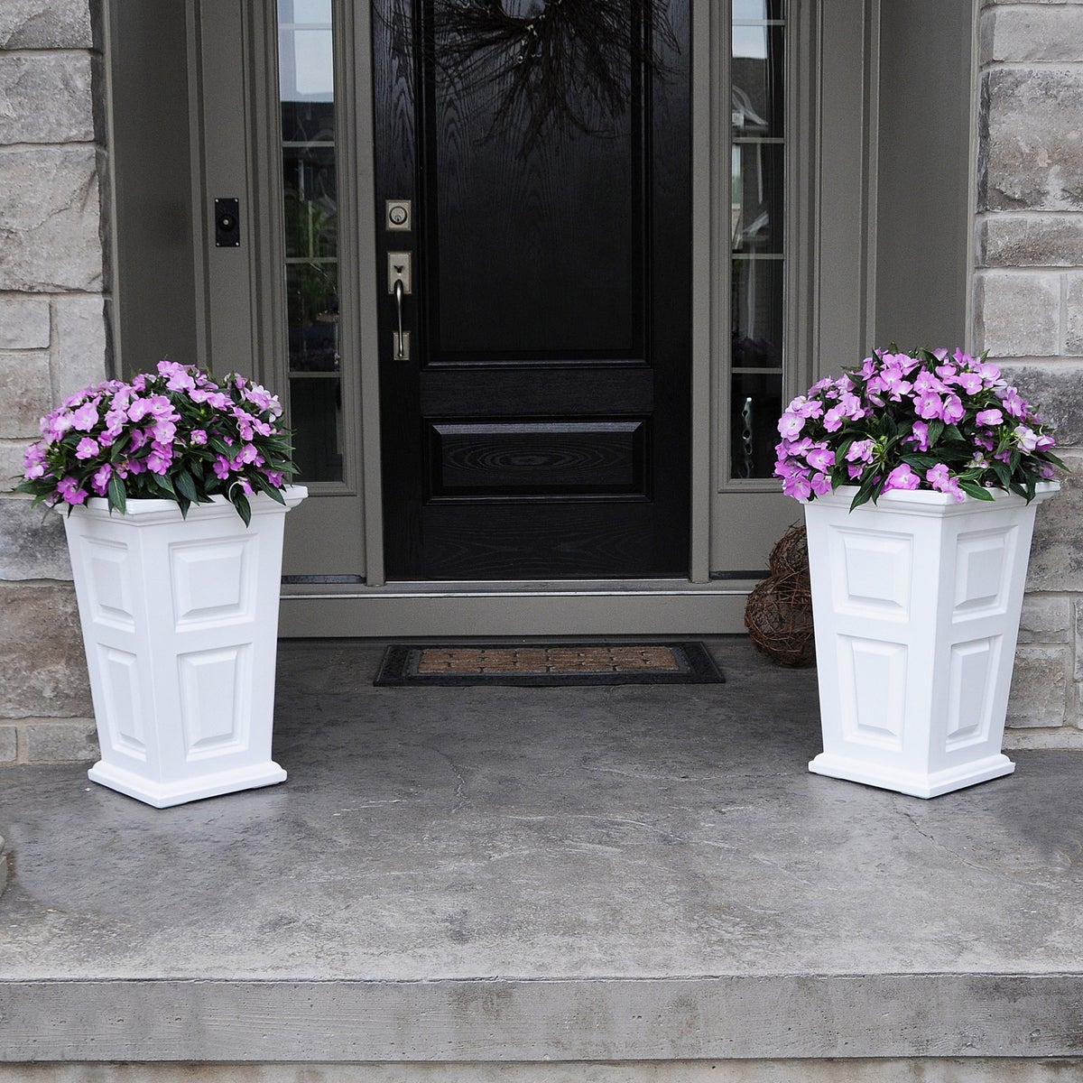 Wyndham 24 in. Tall Planter, 2-pack