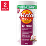 Metamucil 4-in-1 No Added Sweeteners Fibre Therapy, 2 x 114 doses