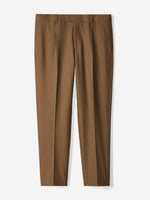 Tapered-Leg Tobacco Suit Pant