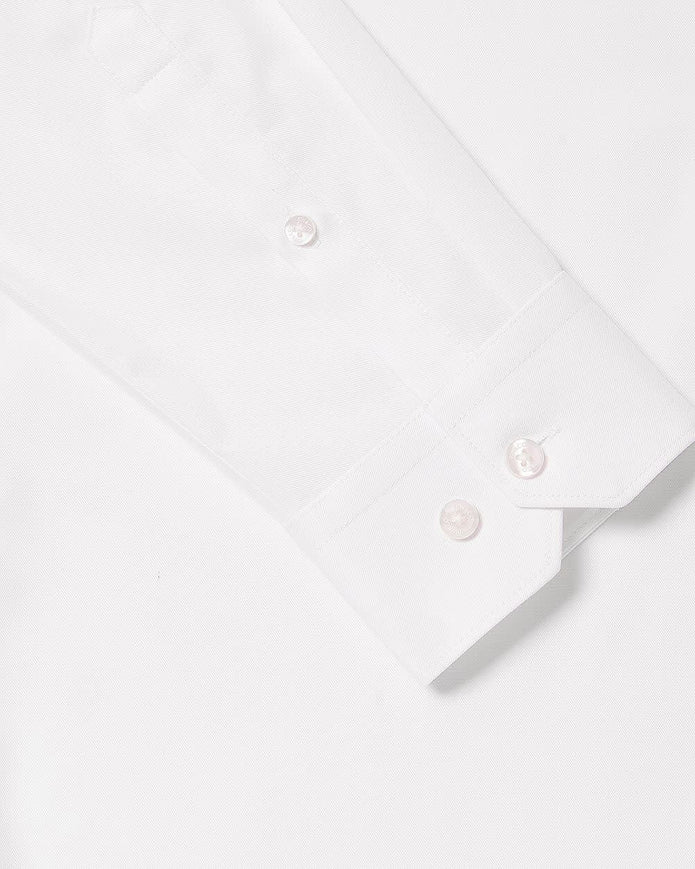 Slim-Fit Solid Cotton Modal Dress Shirt