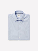 Striped Oxford-Blue Tailored-Fit Shirt
