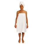 Home Retreat Bath Wrap & Hair Towel Shower Set, 5-piece