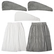 Home Retreat Bath Wrap & Hair Towel Shower Set, 5-piece