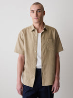 Short-Sleeve Linen Shirt