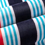 Surf & Nautical Sailing Stripe Jacquard Beach Towel 2-pack