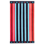 Surf & Nautical Sailing Stripe Jacquard Beach Towel 2-pack