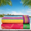Fiesta Stripes & Ladybugs and Flowers Jacquard Beach Towel 2-pack