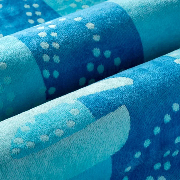 Beach Stripes & Crab Jacquard Beach Towel, 2-pack