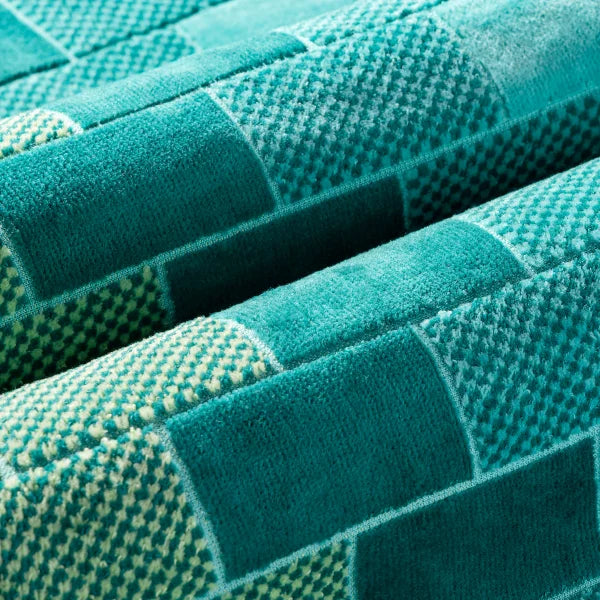 Popsicle Stripe & Square Tile Jacquard Beach Towel, 2-pack