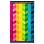 Modern Chevron & Whales Jacquard Beach Towel, 2-pack
