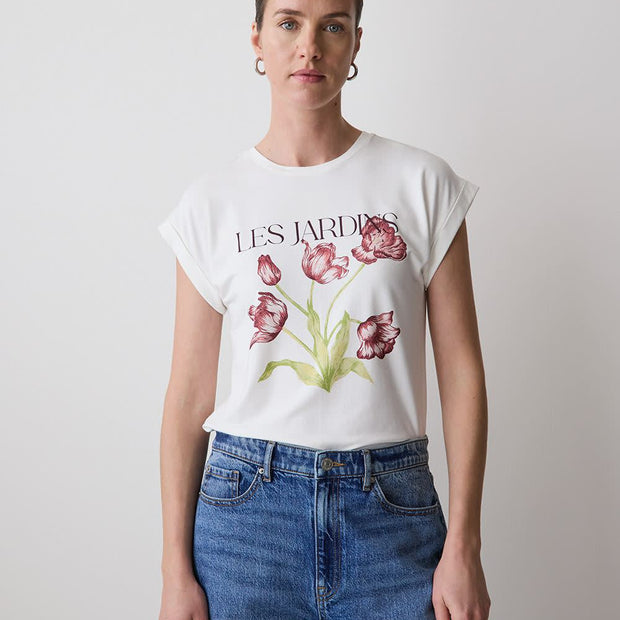 Extended-Sleeve Crew-Neck Tee