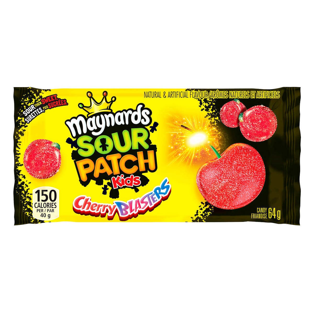 Maynards Sour Patch Kids Sour Cherry Blasters Candy, 18 × 64 g