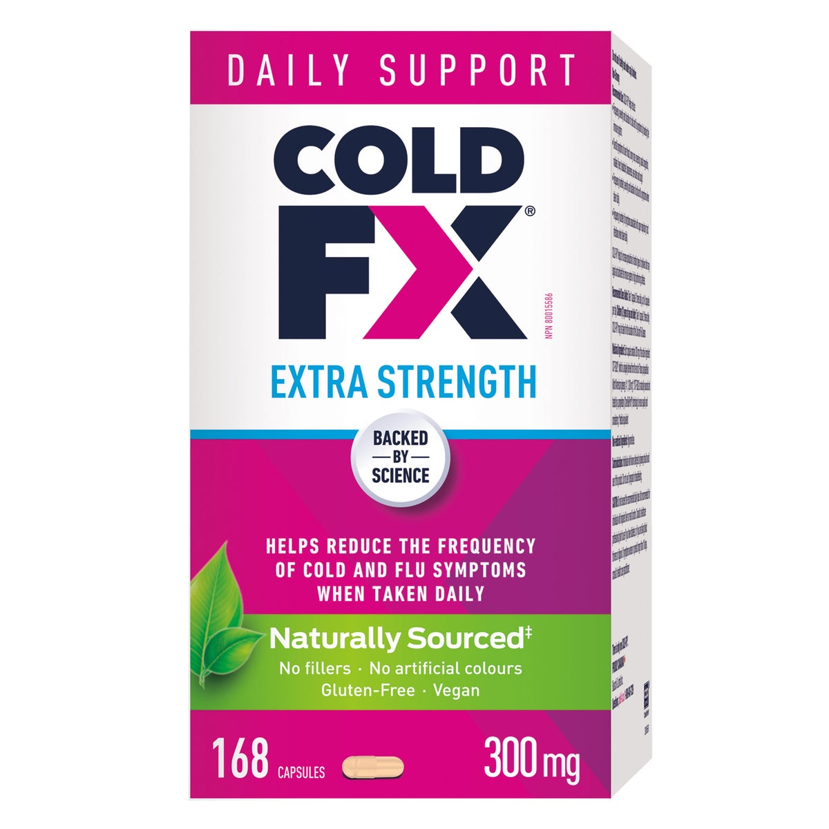 COLD-FX Cold & Flu Care Extra Strength 300 mg, 168 Capsules