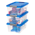 Iris 12.2L Buckle Up Clear Containers, Pack of 6