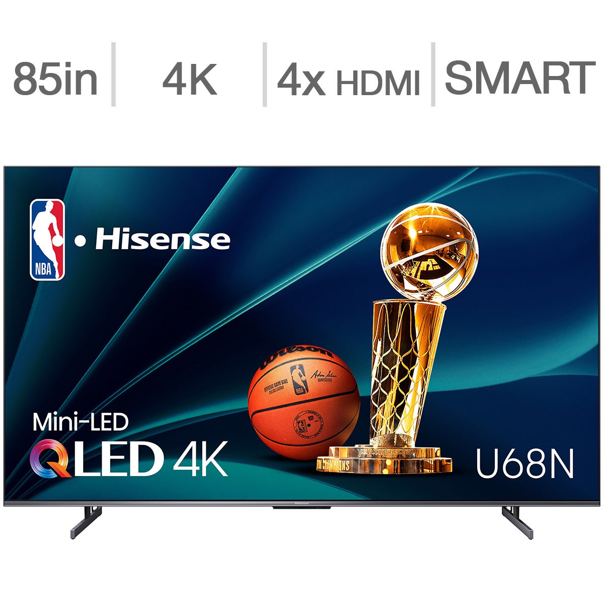 Hisense 85" Class - U68N Series - 4K QLED Mini LED TV