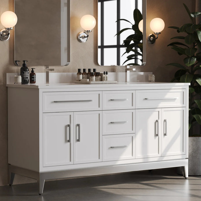 Forestmade Barrington Vanity with Quartz Top in White