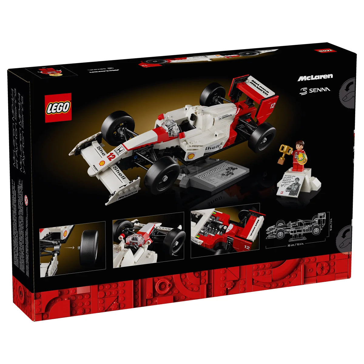LEGO Icons McLaren MP4/4 & Ayrton Senna Model Race Car