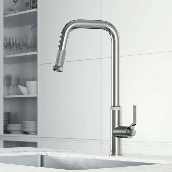 VIGO Hart Angular Single-Handle Kitchen Faucet