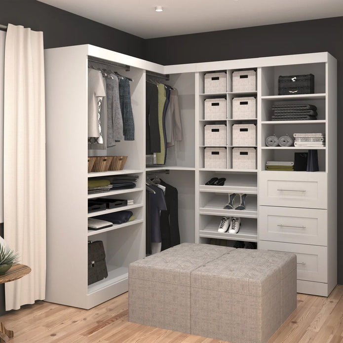 Bestar Boutique Corner Closet