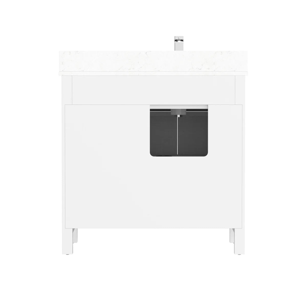 Studio Bathe Thomson Vanity with Power Bar, White