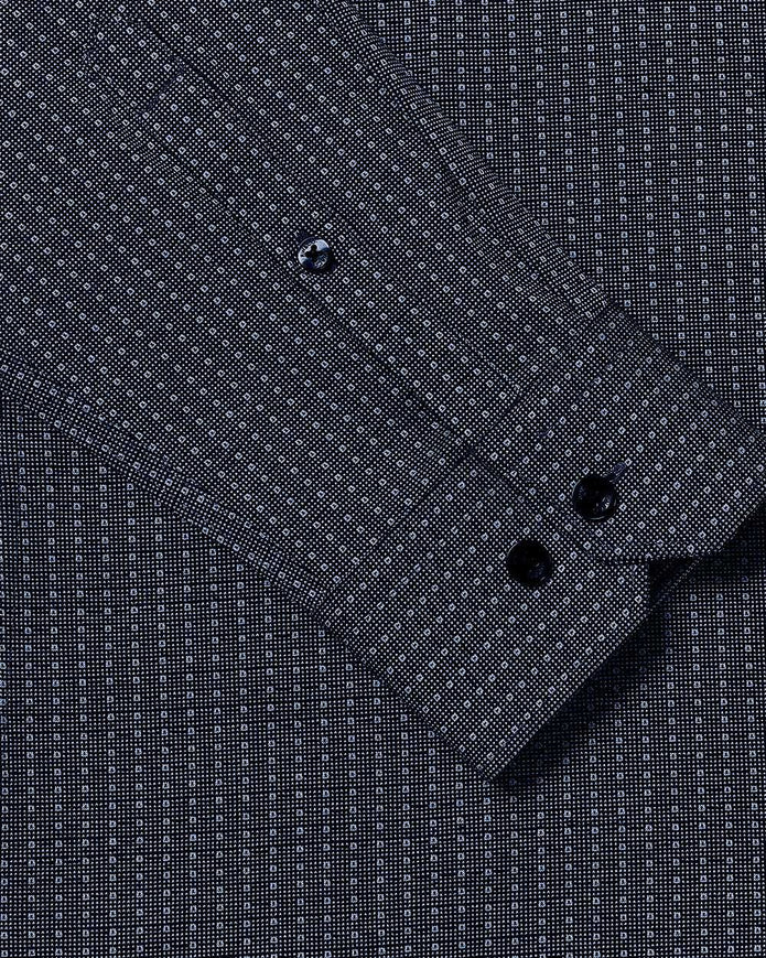 Slim-Fit Knit-Like Dress Shirt