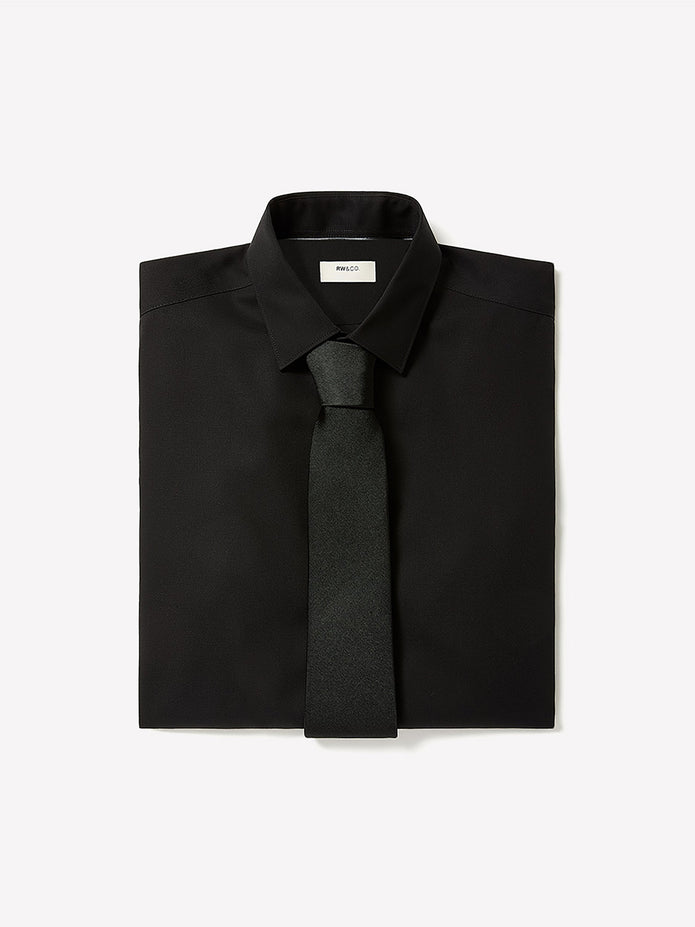 Slim-Fit Solid Supima (R) Cotton Twill Dress Shirt