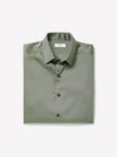 Slim-Fit Solid Twill Dress Shirt