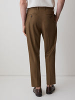 Tapered-Leg Tobacco Suit Pant