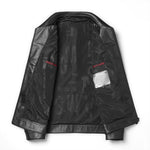 Genuine Leather Short Lapels Sheepskin Business Trends Handsome Jacket Coat
