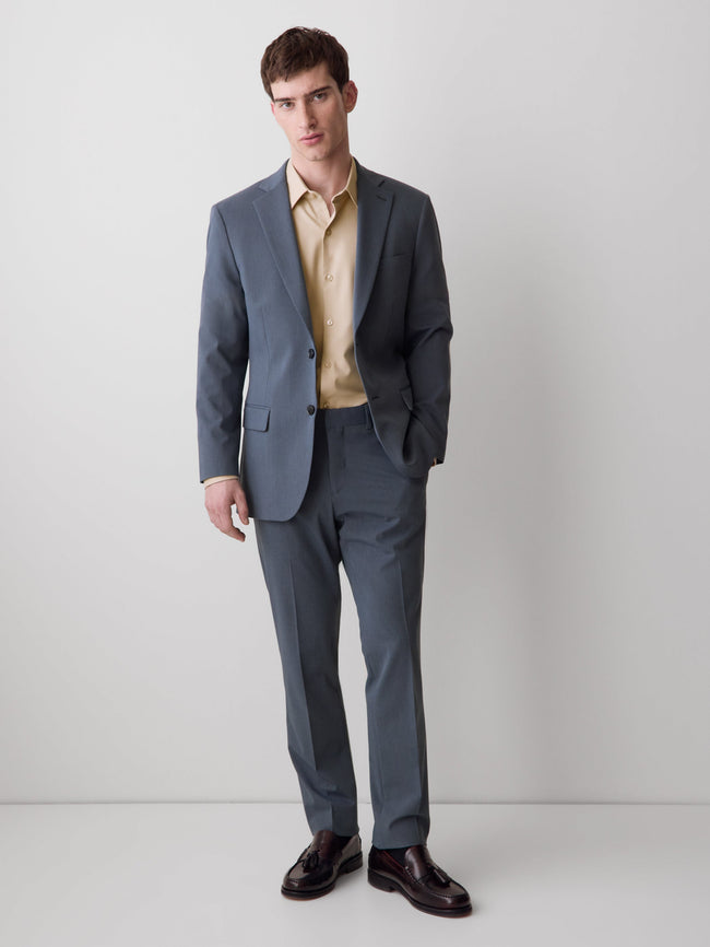 Slim-Fit Blue Suit Pant