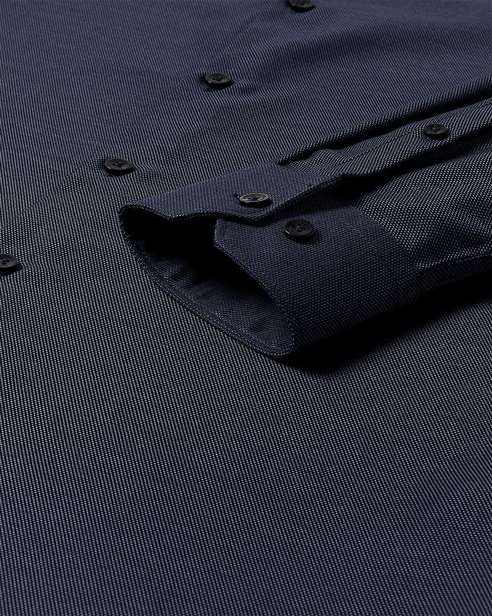 Tailored-Fit Two-Tone Dobby Dress Shirt