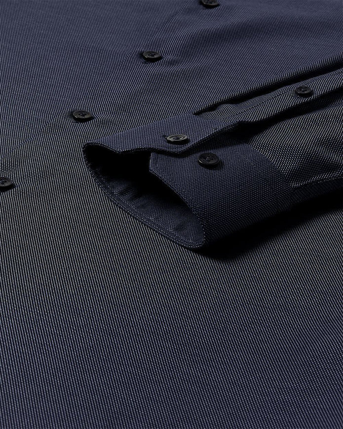 Tailored-Fit Two-Tone Dobby Dress Shirt