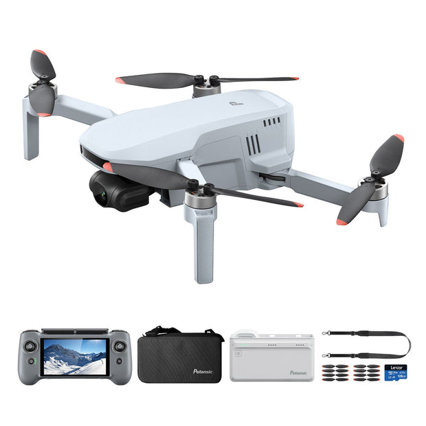 Potensic ATOM 2 4K Drone Bundle with Screen Remote, 128GB MicroSD Card, and Carry Bag