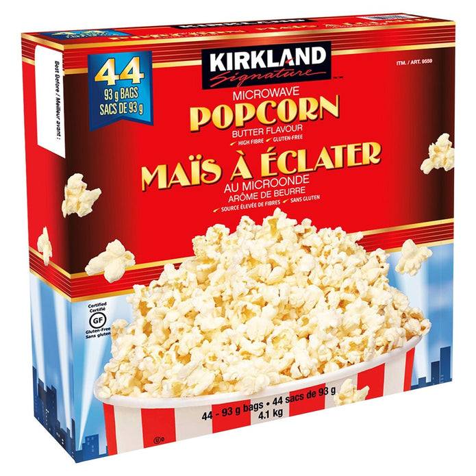 Kirkland Signature Microwave Butter Popcorn, 44-count