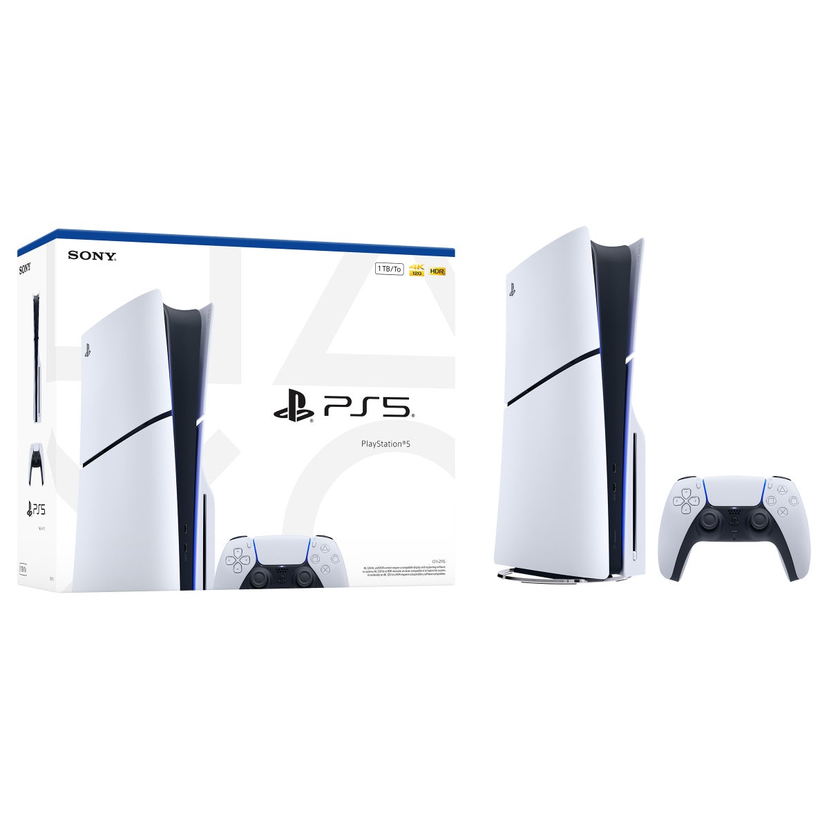 PlayStation 5 Disc Console Bundle with Midnight Black DualSense Wireless Controller