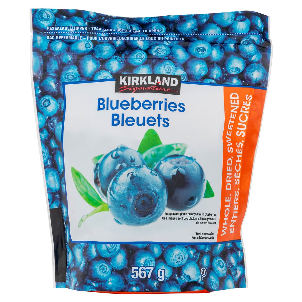 Kirkland Signature Dried Blueberries, 567 g | Shop Smart Canada