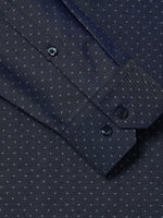 Slim-Fit Denim-Like Jacquard Dress Shirt