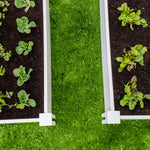 4 ft. x 4 ft. White Vinyl Raised Garden Bed 2-pack