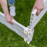 4 ft. x 4 ft. White Vinyl Raised Garden Bed 2-pack