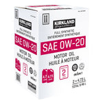 Kirkland Signature 0W20 Full Synthetic Motor Oil, 2-pack
