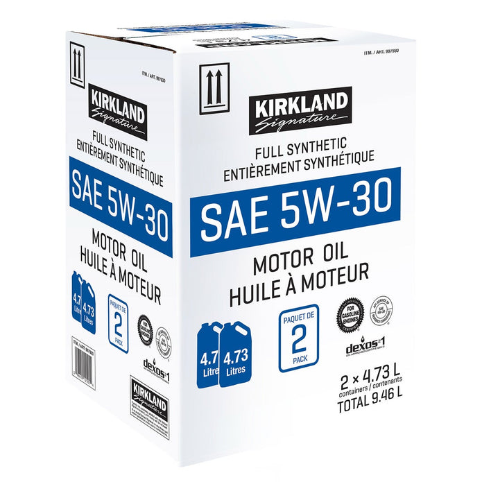 Kirkland Signature 5W30 Full Synthetic Motor Oil, 2-pack