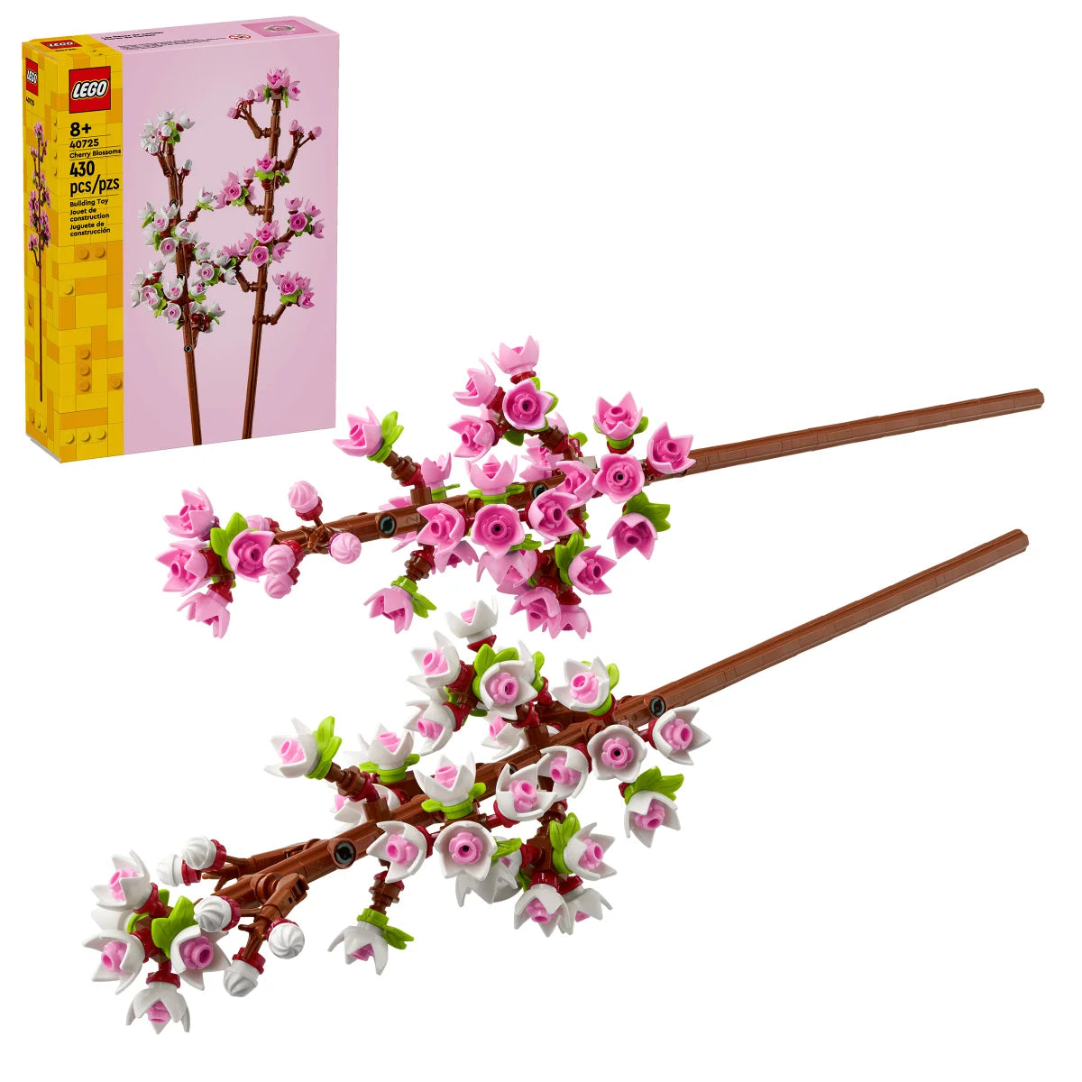 LEGO Cherry Blossoms Celebration Gift, White and Pink Cherry Blossom