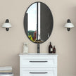 Appollo Prescott 61 cm x 86 cm (24 in. x 34 in.) Oval Modern Metal Framed Mirror