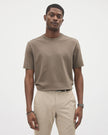 Refined Solid Interlock Cotton Crew-Neck Tee