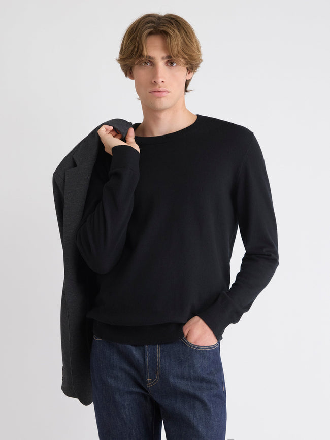 Long-Sleeve Crew-Neck Sweater
