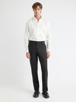 Tailored Fit Solid Twill Dress Shirt