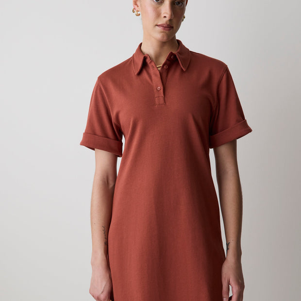 Short-Sleeve Polo Dress