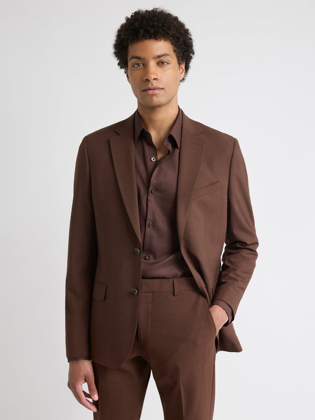 Slim-Fit Wool Suit Blazer