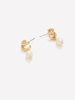 Earrings with Freshwater Pearl Pendants