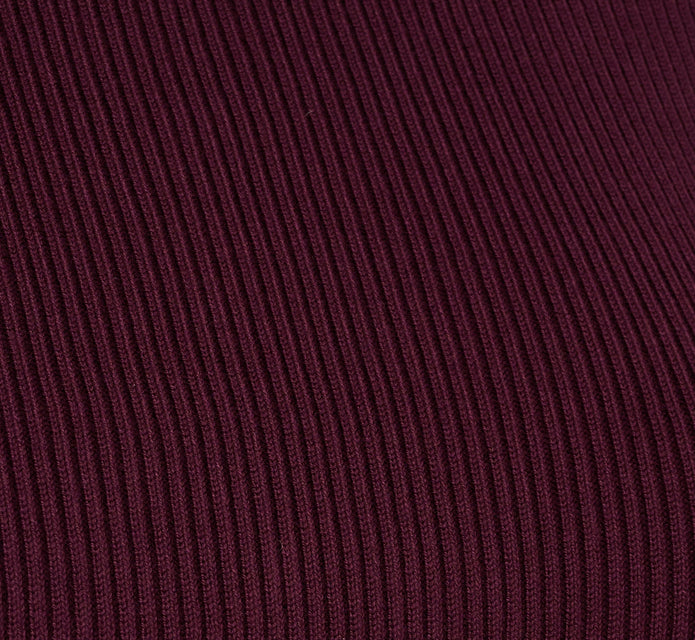 Pearly Collar Tank Sweater In Plum
